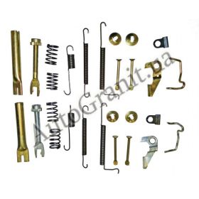 S11- REP KIT REAR BRAKE 2 Монтаж задних колодок с распорками комплект AGAP 1124