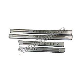 A21-CHROME THRESHOLD Накладка на порог внутренняя ком-кт 4 шт. хром